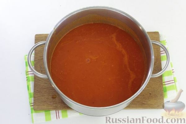 Суп-пюре из запечённого болгарского перца