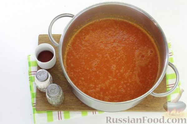 Суп-пюре из запечённого болгарского перца